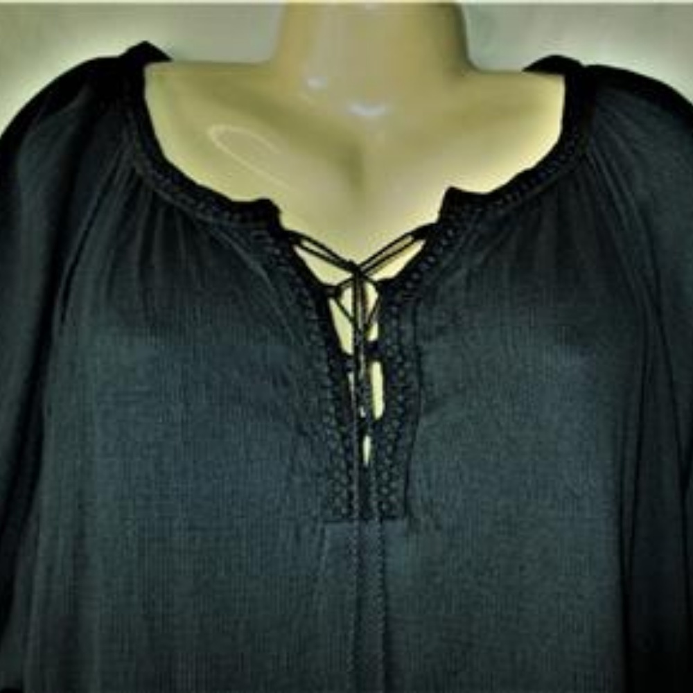 Women's Chaps NWT Blue Pullover Blouse 2X